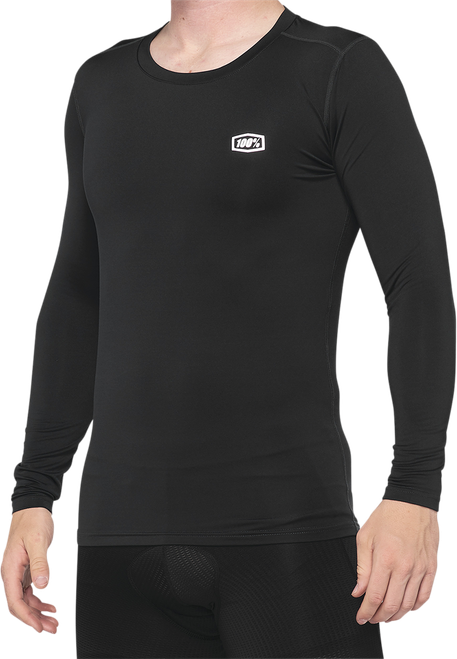 100% Basecamp Long-Sleeve Base Layer - Black - Large 40045-00002