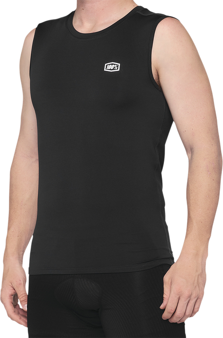 100% Basecamp Sleeveless Base Layer - Black - Large 40046-00002