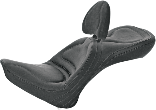 Saddlemen Seat - Explorer - With Backrest - Stitched - Black - Fl/Fx '00-'06 8152JS