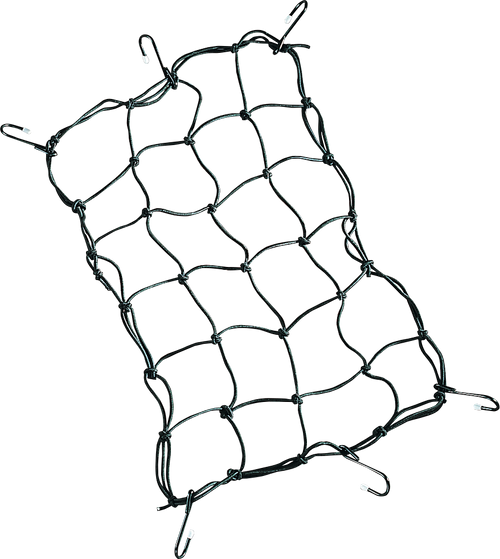 Drag Specialties Cargo Net - 12" X 17" - 6 Hook - Black DS-110212