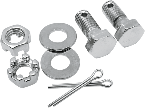 Colony Hardware Kit - Rear Brake Caliper/Anchor Arm Bolts/Nuts/Washers/Pins - Chrome 9106-8