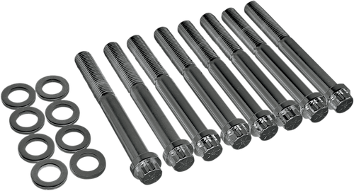 Colony Hardware Kit - Rocker Box Nuts/Washers - Chrome - '66-'84 Harley-Davidson 8608-36