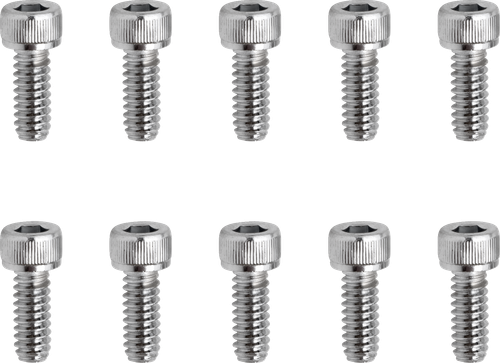 Drag Specialties Bolts - Socket-Head - Replacement - Knurled/Coarse Thread - #10-24 X 1/2" - 10 Pack DS-190587