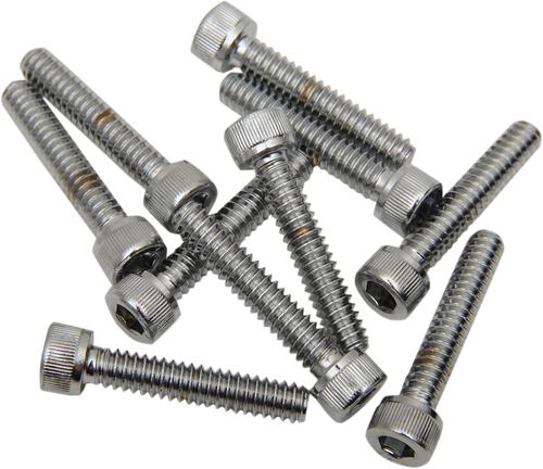 Drag Specialties Bolts - Socket-Head - Replacement - Knurled/Coarse Thread - #10-24 X 1-1/4" - 10 Pack DS-190591