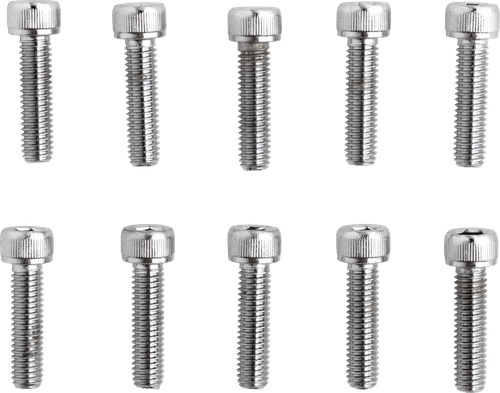 Drag Specialties Bolts - Socket-Head - Replacement - Knurled/Fine Thread - #10-32 X 3/4" - 10 Pack DS-190597