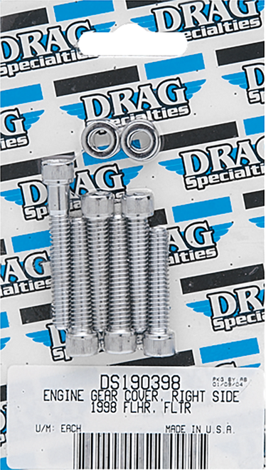 Drag Specialties Bolt Set - Cam/Primary/Inspection/Derby Cover - Smooth - '70-'84 Harley-Davidson DS-190755S