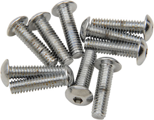 Drag Specialties Bolts - Button Head/Replacement - #8-32 X 1/2" - 10 Pack DS-190822