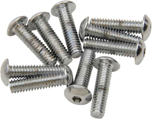 Drag Specialties Bolts - Button Head/Replacement - #8-32 X 5/8" - 10 Pack DS-190823