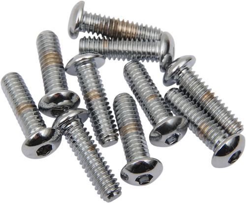 Drag Specialties Bolts - Button Head/Replacement - 1/4"-20 X 3/4" - 10 Pack DS-190830