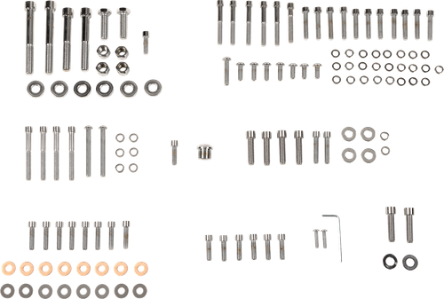 Drag Specialties Bolt Kit - Complete Motor - Smooth/Socket-Head - '89-'93 Softail DS-190869S