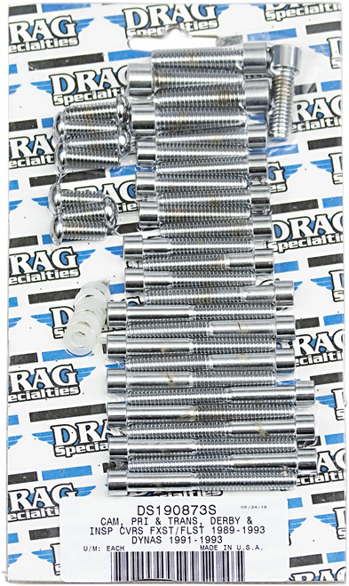Drag Specialties Bolt Kit - Cam/Primary/Transmission Cover - Socket-Head DS-190873S