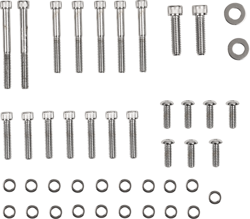 Drag Specialties Bolt Set - Inner/Outer Primary/Inspection/Derby Cover - Knurled - Softail DS-190879