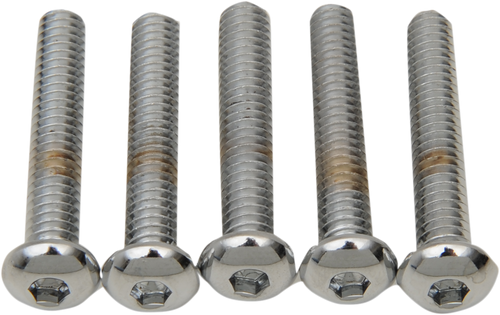 Drag Specialties Bolts - Button Head/Replacement - 1/4"-20 X 2" - 5 Pack DS192323