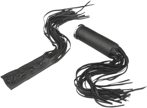 Drag Specialties Seats Fringed Leather Grip Covers - Rubber Grip DS-243060