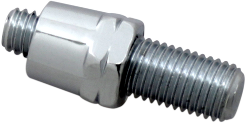 Drag Specialties Adapter - Mirror - Stealth - Reverse Thread - Right - Chrome DS-302149
