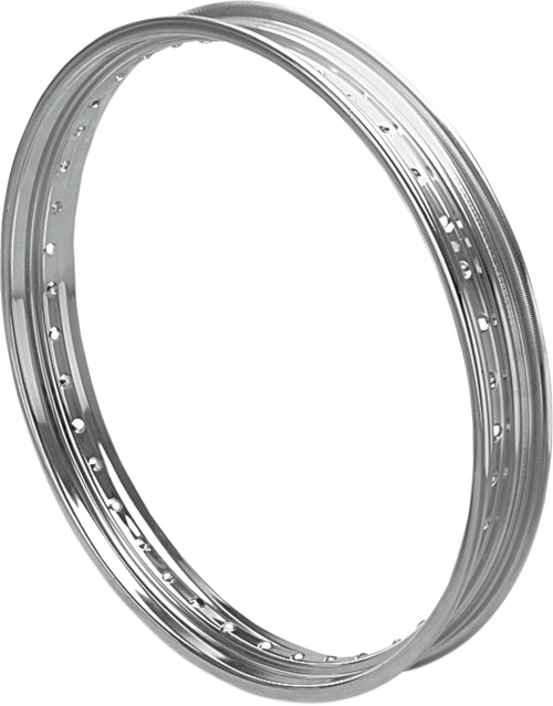 Drag Specialties Rim - Drop Center - Rolled Edge - 40 Hole - Silver - 21X2.15 DS-380016