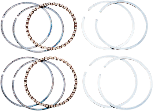Hastings Piston Rings - 3.437" + 0.010" - 74" Big Twin 2M6482010
