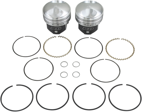 Kb Performance Piston Kit - 3.437" +0.060" - 9.0:1 Cr - 74" Big Twin KB263.060