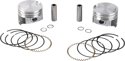 Kb Performance Piston Kit - 3.498" +0.010" - 8.6:1 Cr - 80" Evolution Big Twin KB258.010