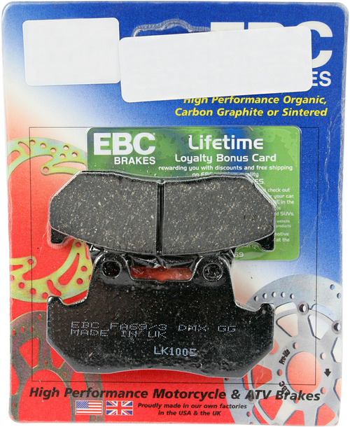 Ebc Organic Brake Pads FA69/3