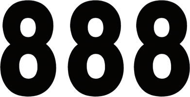 Factory Effex Mini Pro Number 8 - Black - 5" 03-0278