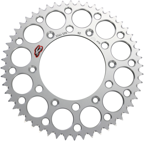 Renthal Rear Sprocket - Aluminum - 52 Tooth - Silver 224U-520-52GPSI
