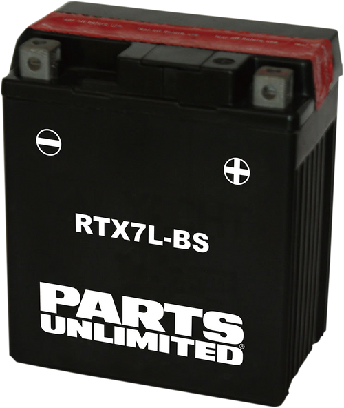Parts Unlimited Agm Battery - Rtx7L-Bs .33 L RTX7L-BS