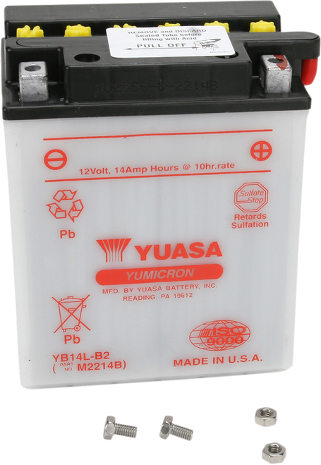 Yuasa Battery - Yb14L-B2 YUAM2214BIND