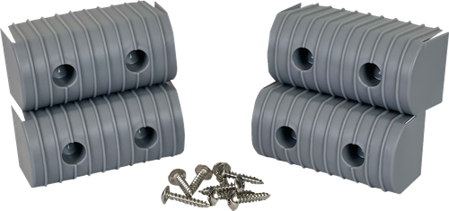 Caliber Bunk Wrap Endcap - 2"x4" - Gray - 4 Pack 23051