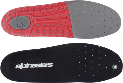Alpinestars Tech 7 Footbed - Gray/Red - Size 6 25FUT74-933-6