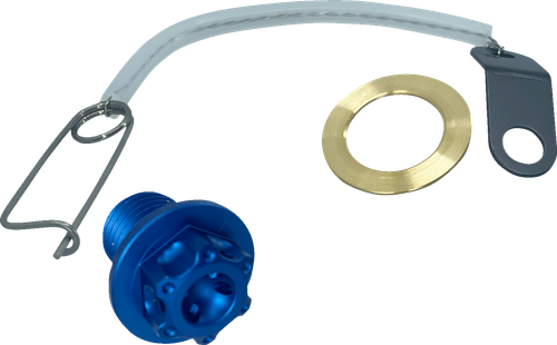 Psr Magnetic Drain Plug - M14 x 1.50 - Blue - Yamaha 00-01949-25