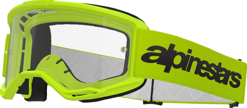 Alpinestars Goggles Vision 3 Goggle - Wordmark - Yellow - Clear Lens 5103325-5038