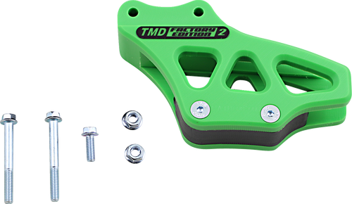 T.M. Designworks Chain Guide - Green - Kawasaki RCG-KA85-GR