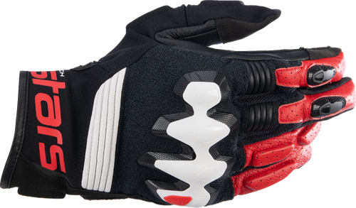 Alpinestars Halo Gloves - Black/White/Bright Red - Medium 3504822-1304-M