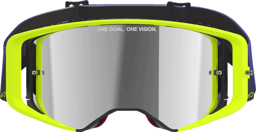 Alpinestars Goggles Supertech Goggle - Corp - Purple/Yellow - Silver Mirror Lens 5100326-3156