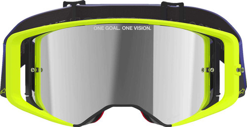 Alpinestars Goggles Supertech Goggle - Corp - Purple/Yellow - Silver Mirror Lens 5100326-3156