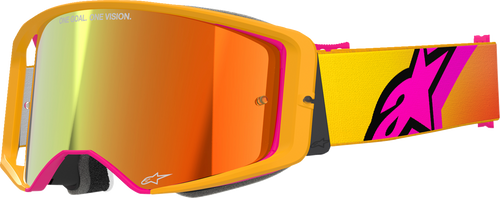 Alpinestars Goggles Supertech Goggle - Corp - Fluo Yellow - ABS Vision - Red Mirror Lens 5100325-5023