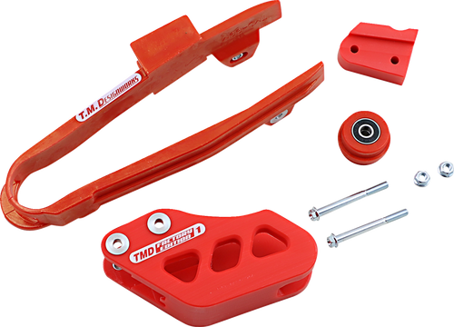T.M. Designworks Chain Guide/Slider - Gas Gas - Red DCK-GGM-RD