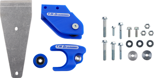 T.M. Designworks Chain Guide/Slider - Blue - YFZ 450R/X YCP-K67-BU