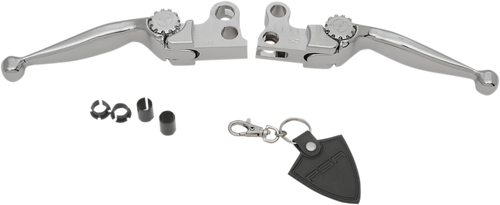 Psr Journey Adjustable Lever Set for Harley Models - Chrome 12-00603-20