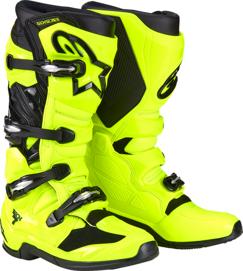Alpinestars Tech 7 Boots - Fluorescent Yellow/Black - US 9 / EU 43 2012025-551-9