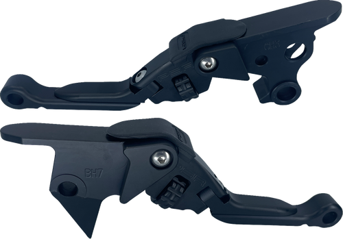 Psr Anthem Pro Adjustable Lever Set for Harley Models - Black 12-03656-22