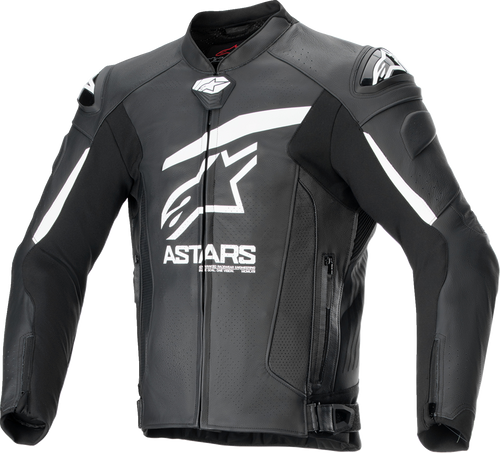 Alpinestars GP Plus R v4 Airflow Leather Jacket - Black/White - US 42 / EU 52 3100624-12-52
