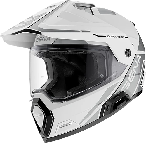 Sena Outlander Helmet - Gloss White - Medium OUTLANDER-GW00M1