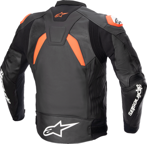 Alpinestars GP Plus v4 Leather Jacket - Black/Red Fluo/White - US 44 / EU 54 3100524-1321-54