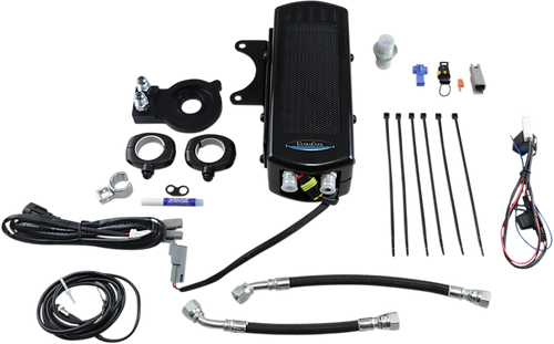 Ultracool Side Mount Oil Cooler Kit - Gloss Black - Sportster SMSP-2G