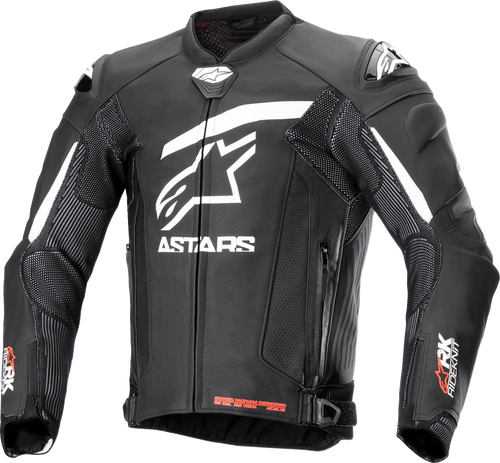Alpinestars GP Plus R v4 Rideknit Leather Jacket - Black/White - US 40 / EU 50 3100324-12-50
