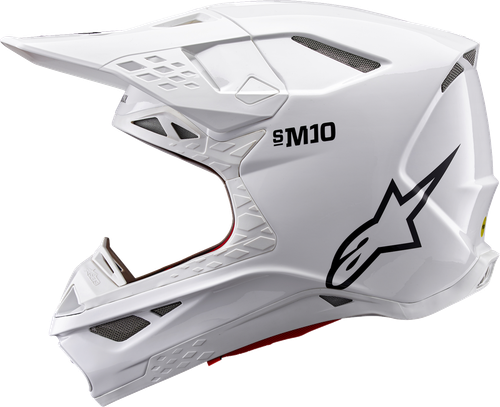 Alpinestars Supertech M10 Helmet - Solid - MIPS - Gloss White - XL 8300323-2180-XL