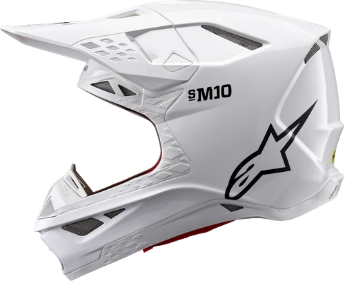 Alpinestars Supertech M10 Helmet - Solid - MIPS - Gloss White - Small 8300323-2180-S
