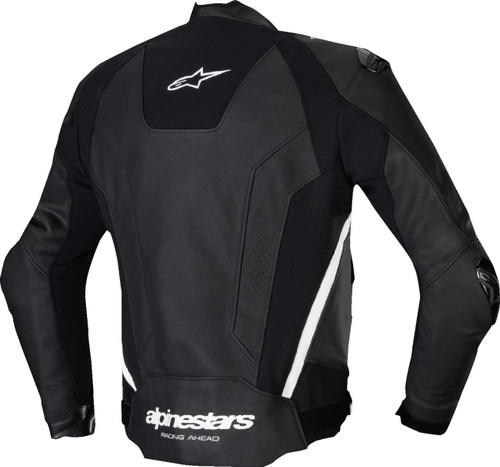 Alpinestars Missile v3 Leather Jacket - Black/White - US 48 / EU 58 3100125-12-58